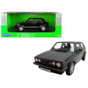 Welly 18039bk Volkswagen Golf 1 Gti Black 118 Diecast Model Car By