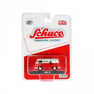 Schuco 4700 Volkswagen T1 Panel Bus Ferrari Automobiles Red And Cream 