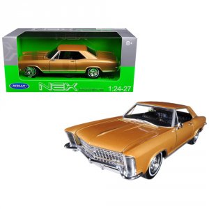 Welly 24072GLD 1965 Buick Riviera Gran Sport Gold 124-127 Diecast Mode