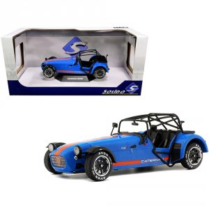 Solido S1801802 Caterham Seven Academy Blue Metallic With Orange Strip