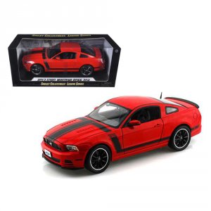 Shelby SC454 2013 Ford Mustang Boss 302 Red With Black Stripes 118 Die