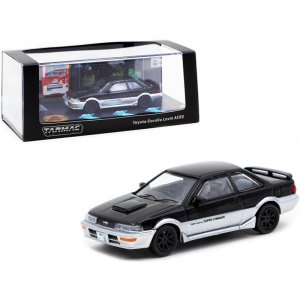 Tarmac T64R-036-BLK Toyota Corolla Levin Ae92 Black And Silver 164 Die