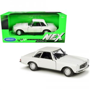 Welly 24093crm 1963 Mercedes Benz 230sl Coupe Cream Nex Models 124 Die