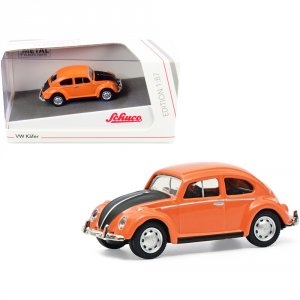 Schuco 452662800 Volkswagen Kafer Orange And Black 187 (ho) Diecast Mo