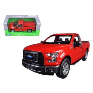 Welly 24063r 2015 Ford F-150 Regular Cab Pickup Truck Red 124-127 Diec