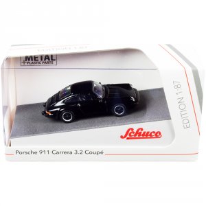 Schuco 452656300 Porsche 911 Carrera 3.2 Coupe Black 187 (ho) Diecast 