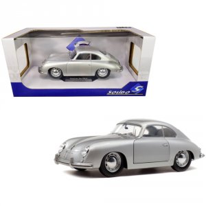 Solido S1802802 1953 Porsche 356 Pre-a Silver Metallic 118 Diecast Mod