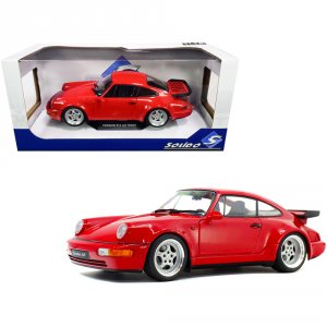 Solido S1803402 1990 Porsche 911 964 Turbo 3.6 Rouge Red 118 Diecast M