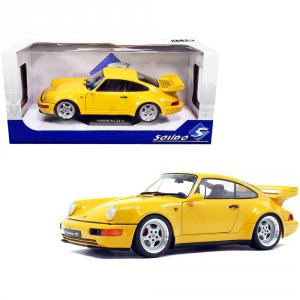 Solido S1803401 1990 Porsche 911 964 3.8 Rs Jaune Yellow 118 Diecast M