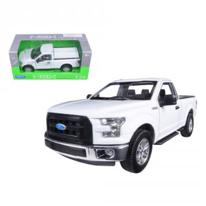 Welly 24063w 2015 Ford F-150 Regular Cab Pickup Truck White 124-127 Di