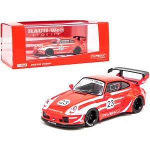 Tarmac T64-017-WU Porsche Rwb 993 Rwbwu 23 Red With White Stripes Rauh