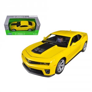 Welly 24042y Chevrolet Camaro Zl1 Yellow 124 Diecast Car Model By