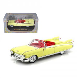 Signature 32350y 1959 Cadillac Eldorado Biarritz Yellow 132 Diecast Ca