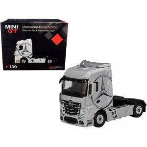 True MGT00139 Mercedes Benz Actros Truck Tractor Silver With Black Mer