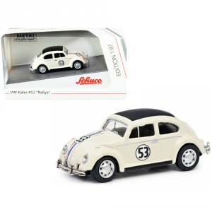 Schuco 452188800 Volkswagen Beetle 53 Rallye Cream With Stripes And Bl