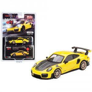 True MGT00136 Porsche 911 Gt2 Rs Racing Yellow With Gold Wheels Limite