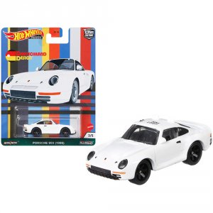 Hot GRJ70 1986 Porsche 959 White Deutschland Design Series Diecast Mod