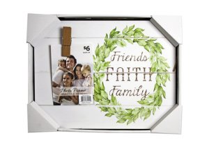 Bulk BJ388 14quot;x11quot; Friends Faith Family Wall Art Plaque With P