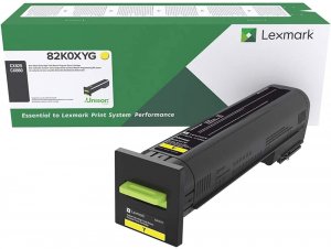 Original Lexmark 72K0XYG Taa Cs82x Yellow Extra High Yield Return Prog