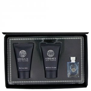 Versace 460957 Pour Homme Gift Set - .17 Oz Mini Edt + .8 Oz After Sha