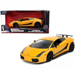 Jada 32609 Lamborghini Gallardo Superleggera Yellow With Black Stripes