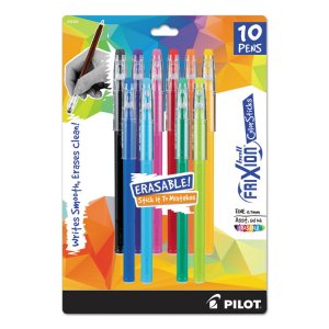 Pilot 32456 Pen,fx Clrstks F,10pk,ast