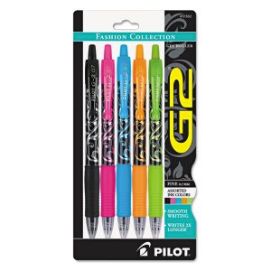 Pilot 31373 Pen,g2,fashbk,fn,5st,ast