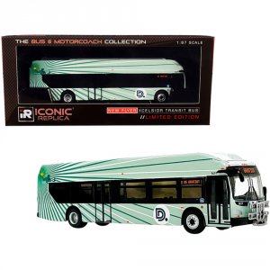 Iconic 87-0258 New Flyer Xcelsior Xn40 Transit Bus With Bike Rack 6 Dd