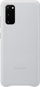 Samsung EF-VG980LSEGUS Galaxy S20 Leather Cover - Silver Case Ef-vg980