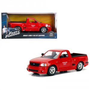 Jada 99574 Brian\'s Ford F-150 Svt Lightning Pickup Truck Red Fast  Fu