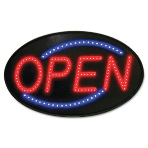 U. 5583 Sign,led Open,rd