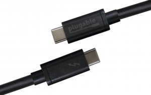 Plugable TBT3-20G2M Plugable Thunderbolt 3 20gbps Usb-c Cable (6.6ft-2