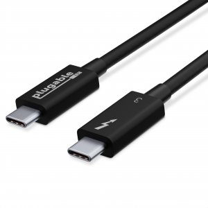 Plugable TBT3-20G2M Plugable Thunderbolt 3 20gbps Usb-c Cable (6.6ft-2