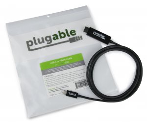 Plugable USBC-HDMI-CABLE Plugable Usbc-hdmi-cable Hdmi-usb Audio-video