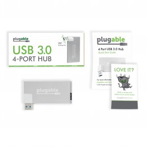 Plugable USB3-HUB4R Plugable Rotating 4-port Usb 3.0 Portable Bus Powe