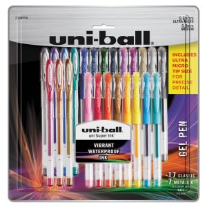 Uniball 2004052 Pen,ub,gel,stick,8st,ast