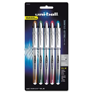 Uniball 1832410 Pen,visn Elite,.5mm,5st