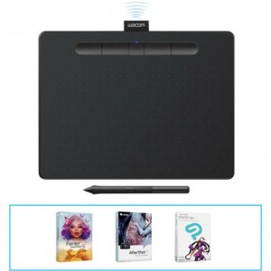 Wacom CTL6100WLK0 8.5-inch Intuos Bluetooth Creative Tablet With Pen -