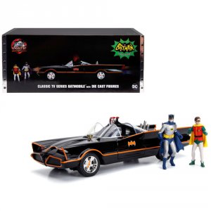 Jada 98625 Classic Tv Series Batmobile With Working Lights, And Diecas