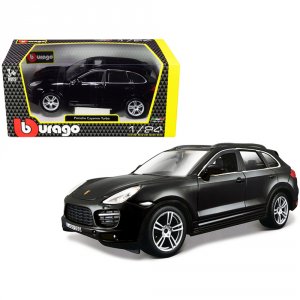 Bburago 21056bk Porsche Cayenne Turbo Black 124 Diecast Model Car By