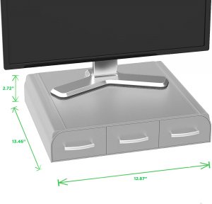 Ems MONSTA3D-SIL Mind Reader Pc, Laptop, Imac Monitor Stand And Desk O