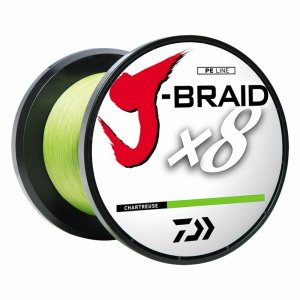 Daiwa JB8U15-3000CH J-braid X8 3000m 15lb Test Chartreuse Bulk Spool