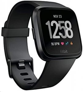 Fitbit FB504GMBK Versa Smart Watch Black Aluminium