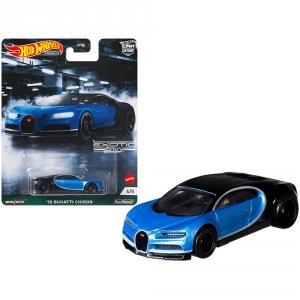 Hot GRJ76 Bugatti Chiron 16 Black And Light Blue Metallic Exotic Envy 