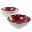 Studio 82217.04R Cobalt Bay 4 Piece 7.5 Inch Melamine Bowl Set In Red