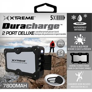 Jem XBB8-0109-BLS Rugged 2-port Battery Bank For Outdoor Adventures