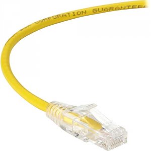 Black C6PC28-YL-15 15ft Slim-net Cat6 Patch Cable - Yellow - High Spee