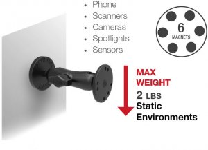 Ram RAM-B-MAG66U Ram Mount, Unpkd Ram 66mm Dia Base With B Sized Ball