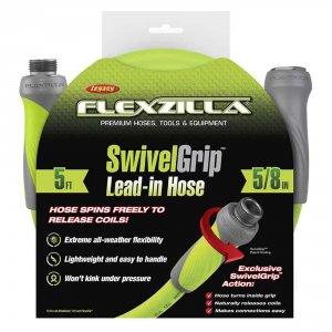 Flexzilla HFZG505YWS Swivelgrip Garden Lead In Hose 58in X 5ft 34in   