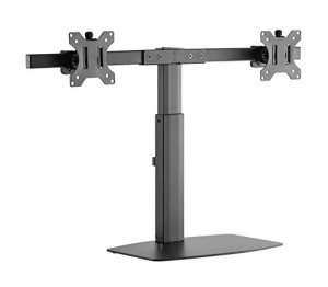 Amer 2EZH Dual Screen Pneumatic Vertical Lift Monitor Stand With Remov